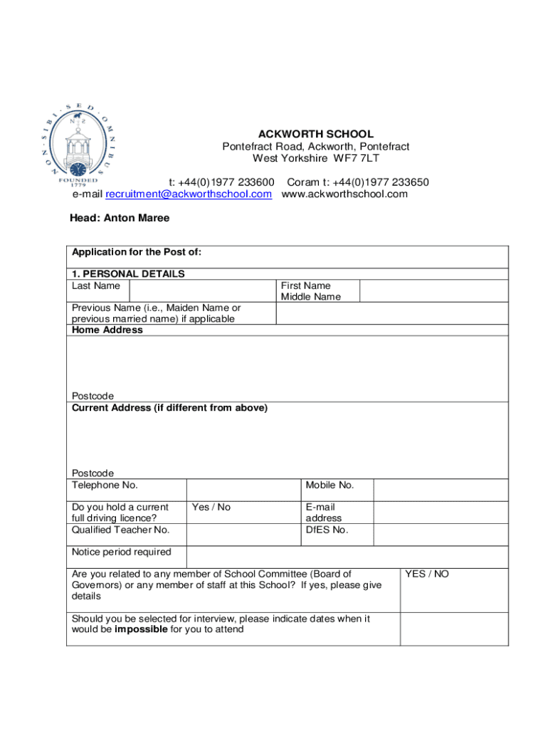 Fillable Online Primary Schools (Key Stage 2) in Weston, Otley, West