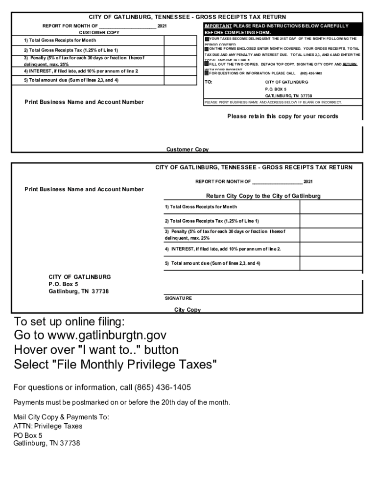 Tax city gatlinburg printable Fill out & sign online DocHub
