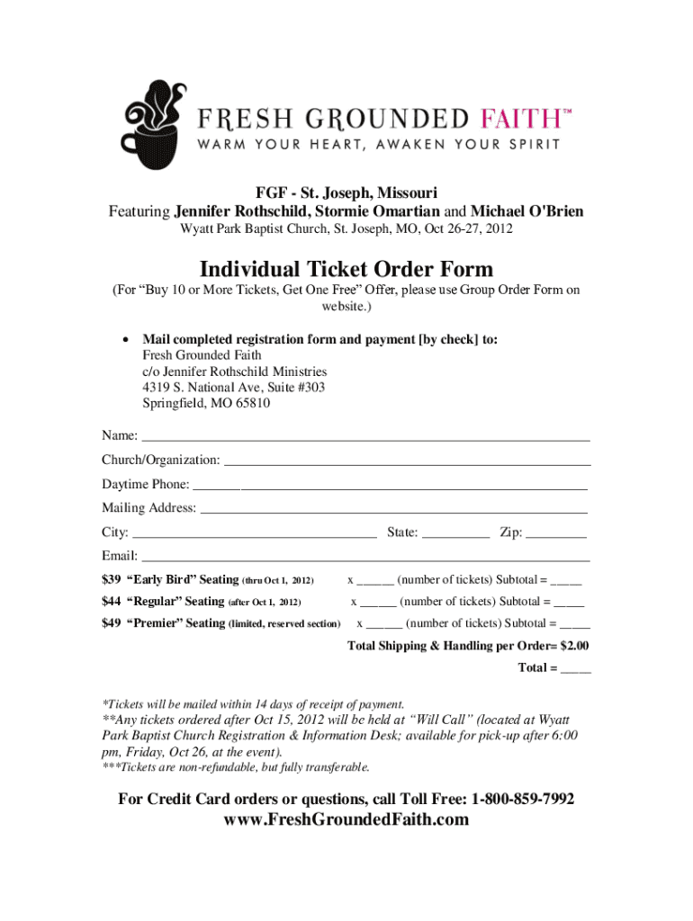 Fillable Online Featuring Jennifer Rothschild, Stormie Omartian and