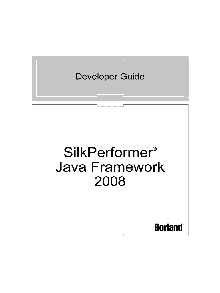 Fillable Online SilkPerformer Java Framework 2008 Borland Fax Email