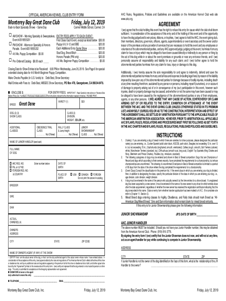 Fillable Online Dog Breeds Types Of Dogs American Kennel ClubAKC