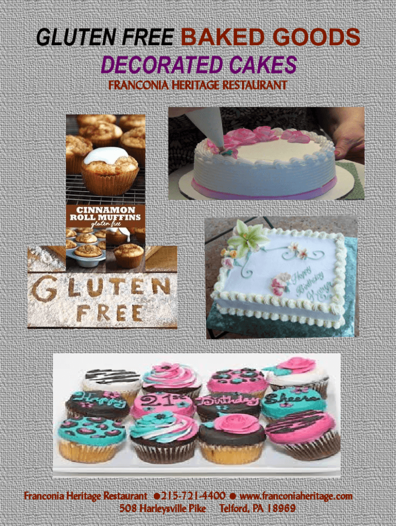 Fillable Online The Best GlutenFree Bakeries That Ship Celiac and