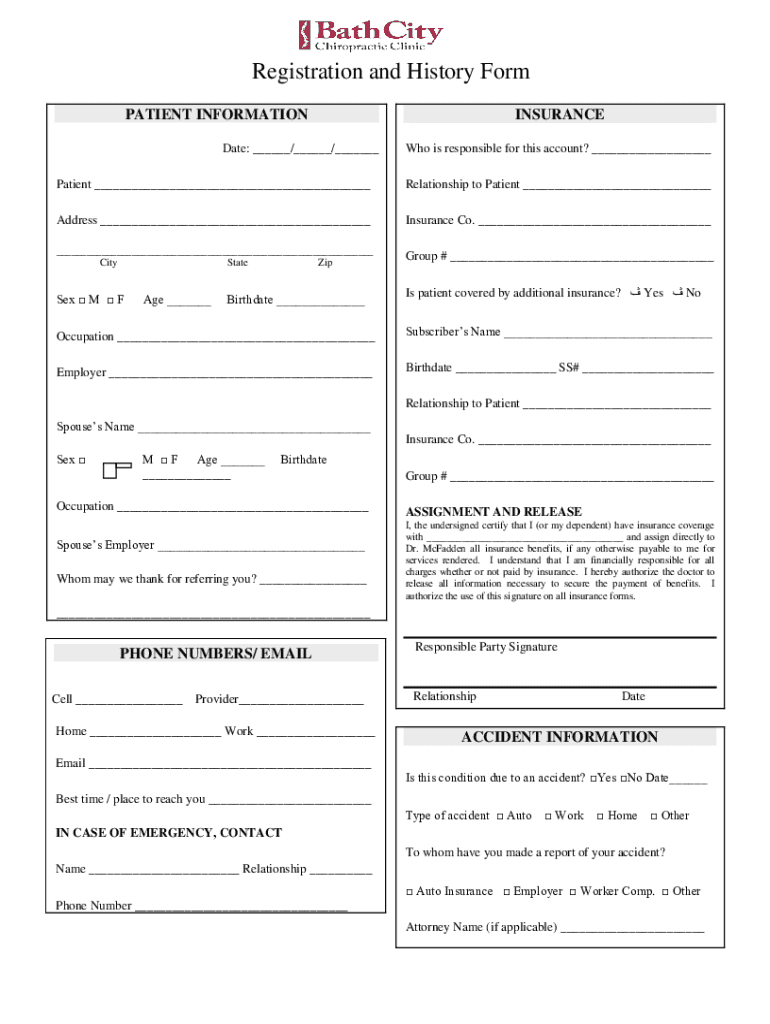 Fillable Online Patient Registration Form Just Kids Pediatrics Fax