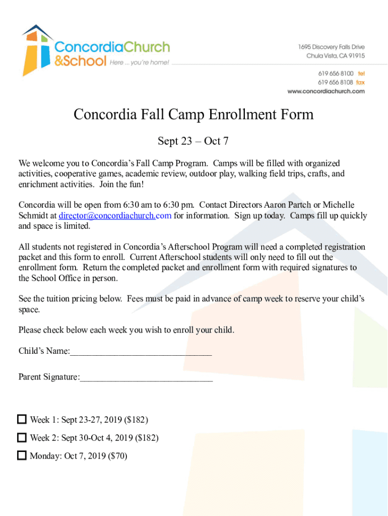 Fillable Online Course registration Concordia UniversityCourse registration Concordia