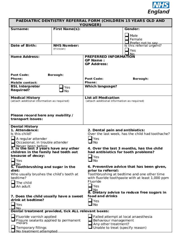 King's College Hospital NHS Foundation TrustPAEDIATRIC DENTISTRY