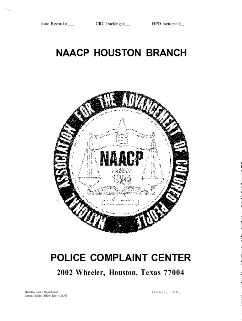 Fillable Online Houston Police Department's Online Police Report Form