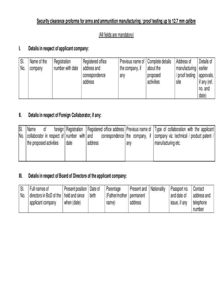 Fillable Online About Department of Defense Security Clearances12