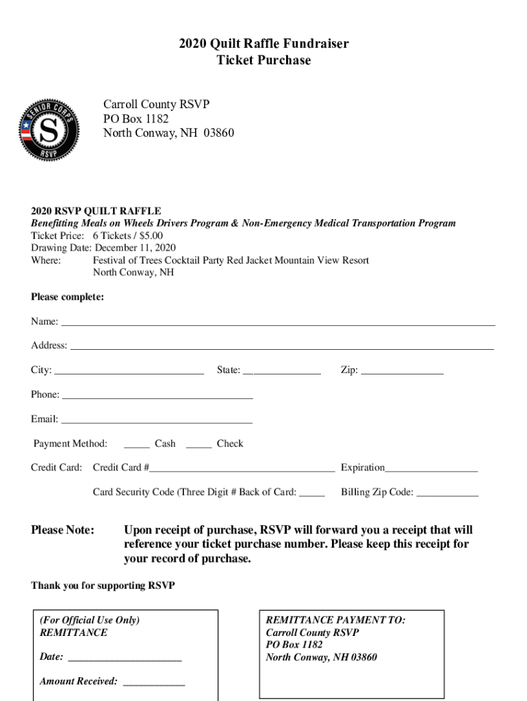 Fillable Online Raffle fundraiser run your own online fundraising