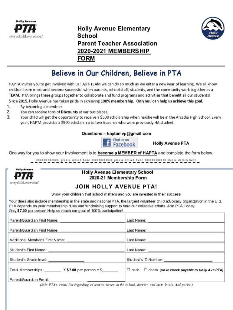 Fillable Online Holly Avenue Elementary SchoolHolly Avenue Elementary SchoolHolly Avenue