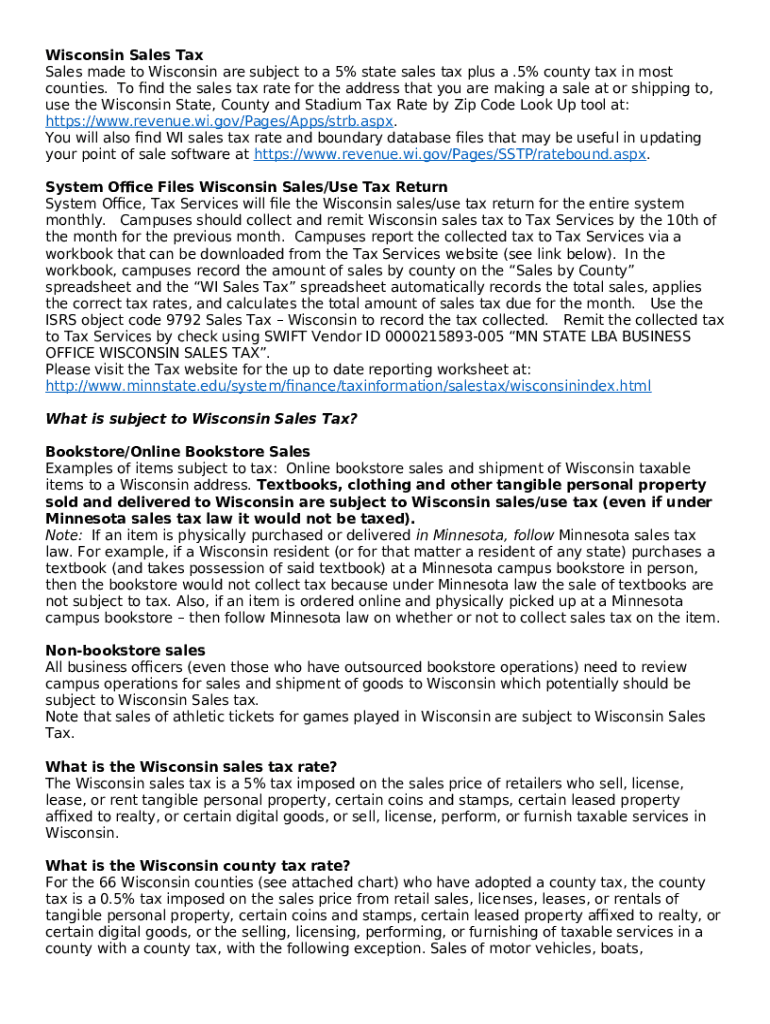 Wisconsin Sales and Use Tax InationCounty Sales and Use Tax DOR