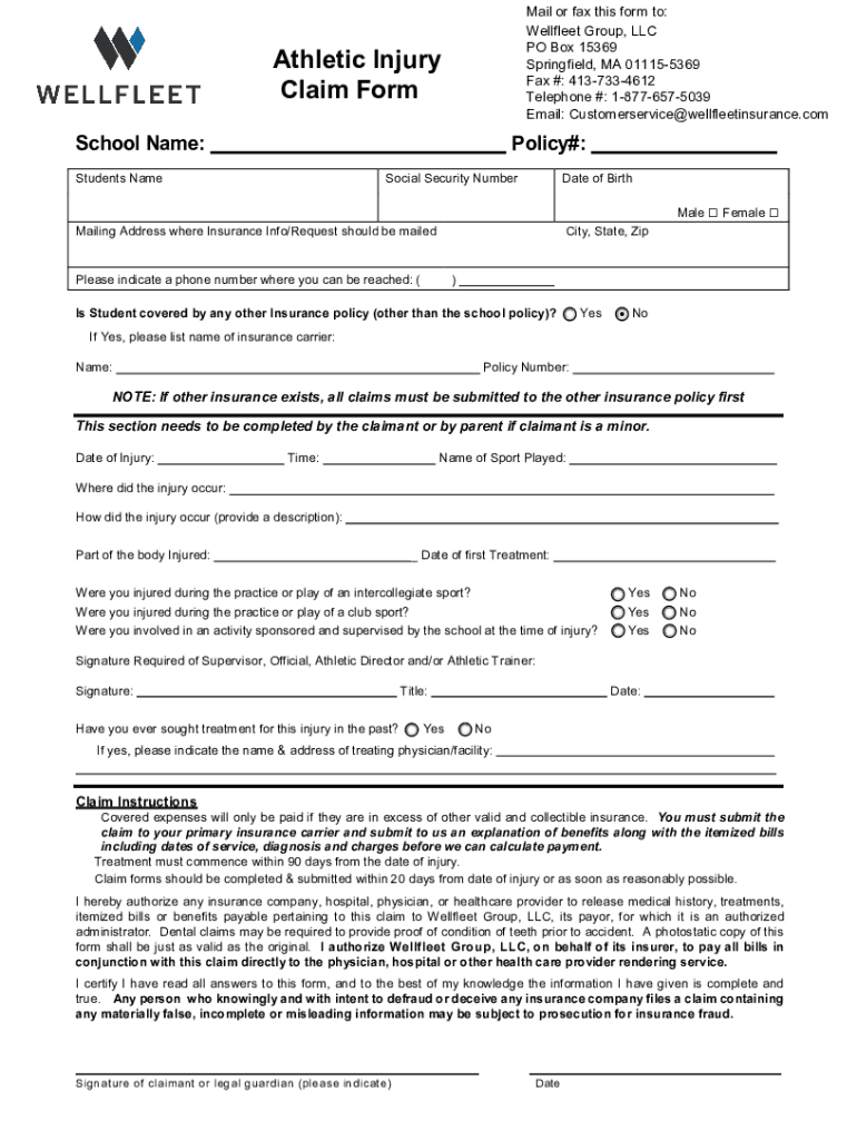 Fillable Online Wellfleet Group, LLC Fax Email Print pdfFiller