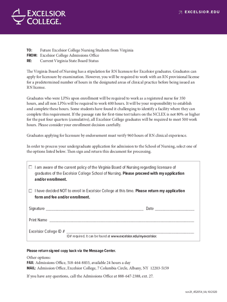 Fillable Online board of nursing endorsement form" Keyword Found Fax Email Print