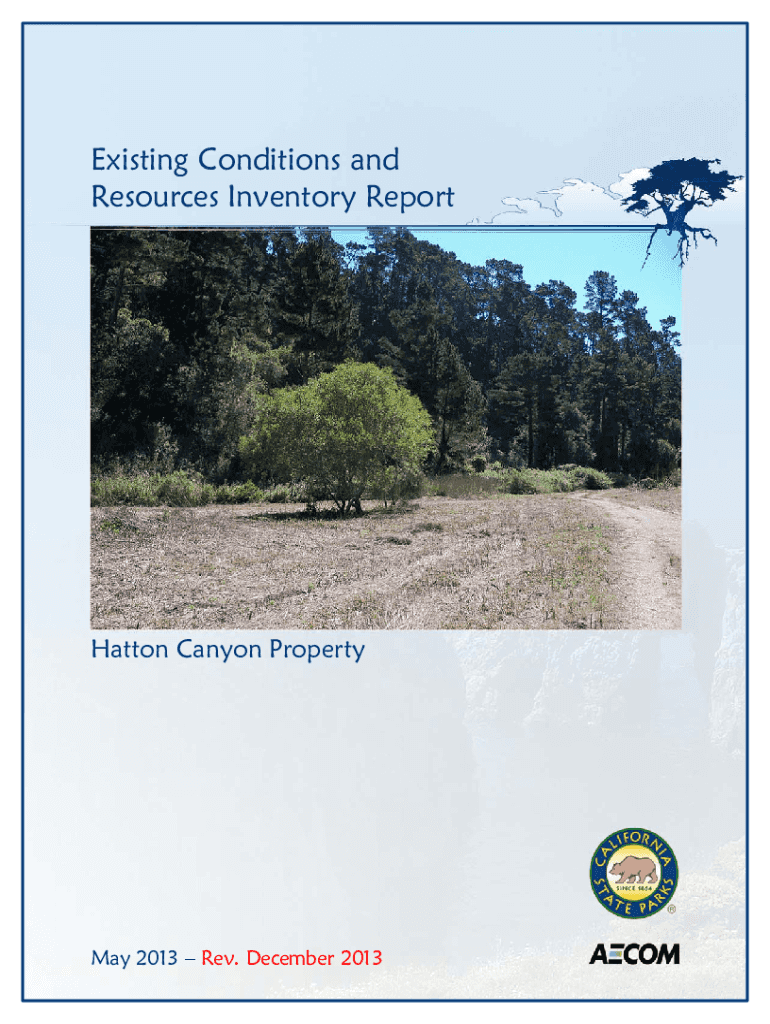 Fillable Online Hatton Canyon Property Existing Conditions and