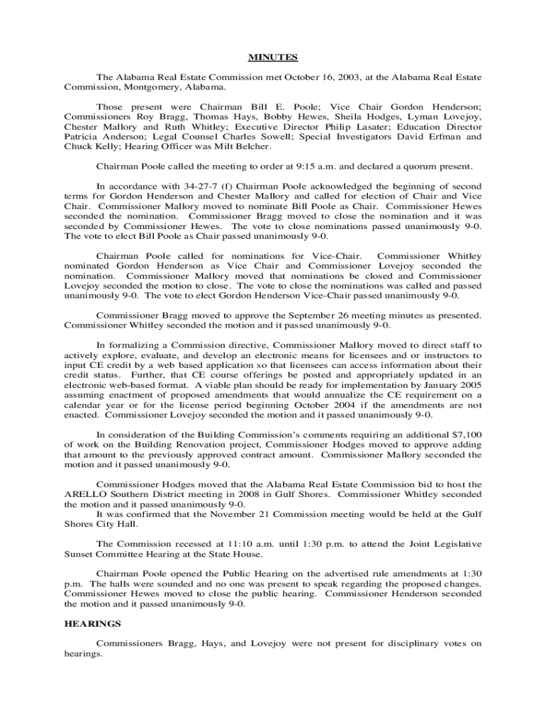 Fillable Online arec alabama Alabama Reciprocal Real Estate