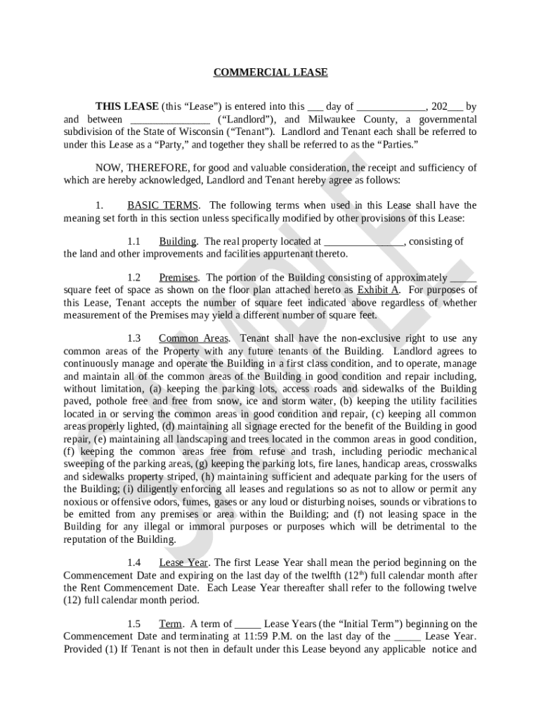 STANDARD COMMERCIAL LEASE AGREEMENT (Existing Building) 13400