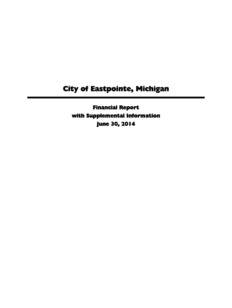 Fillable Online City of Eastpointe, Michigan Fax Email Print pdfFiller