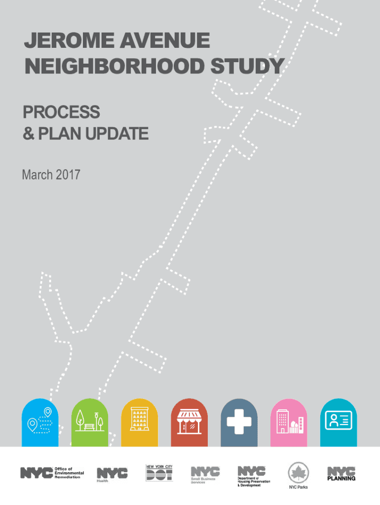 Fillable Online Process ad Plan Update. Jerome Avenue and Neighborhood