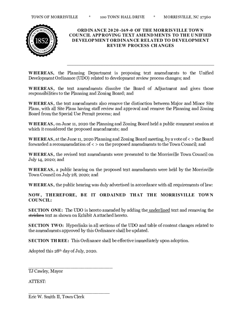 Fillable Online to the Town of Morrisville's Public Records