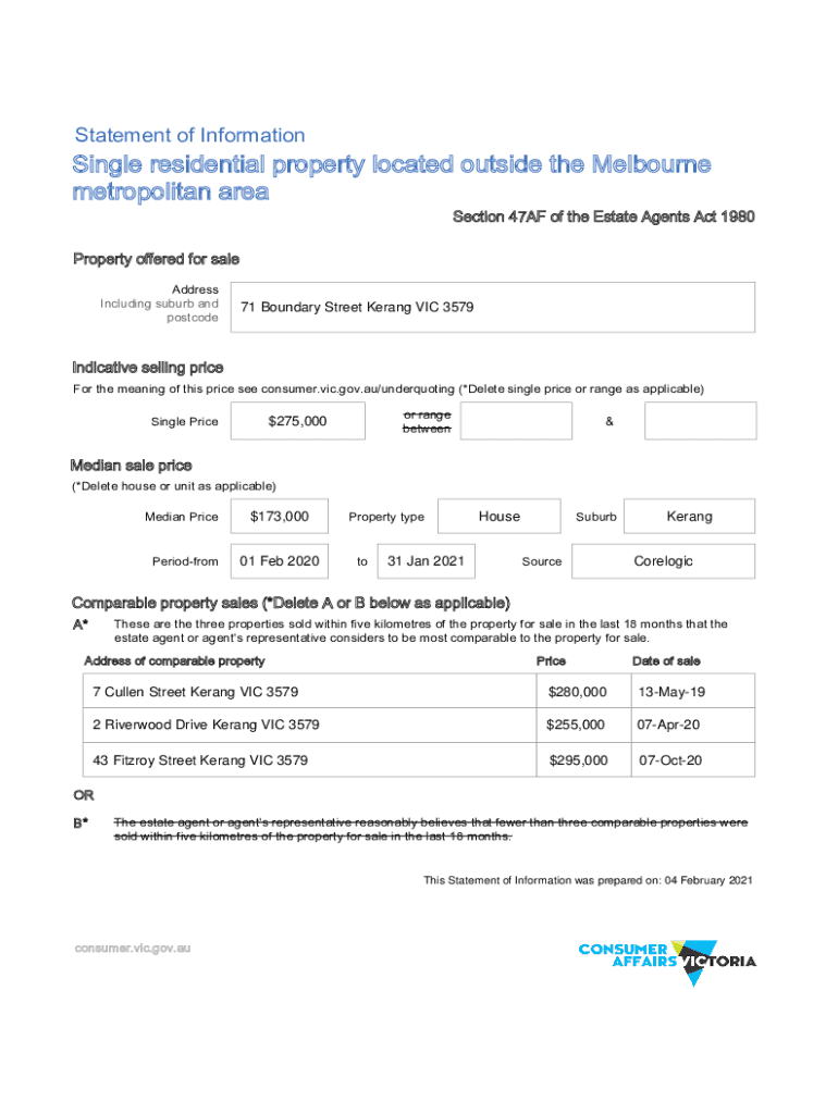 Fillable Online 71 Boundary Street Kerang VIC 3579 Fax Email Print