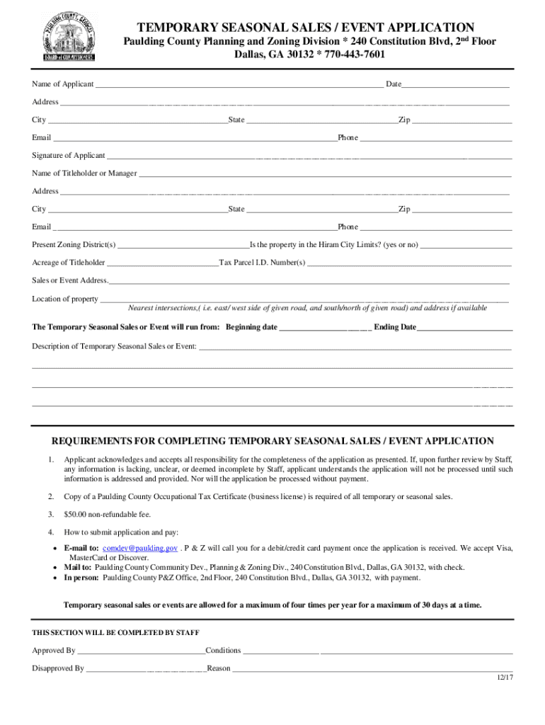 Fillable Online Planning and Zoning Forms and Documents Paulding