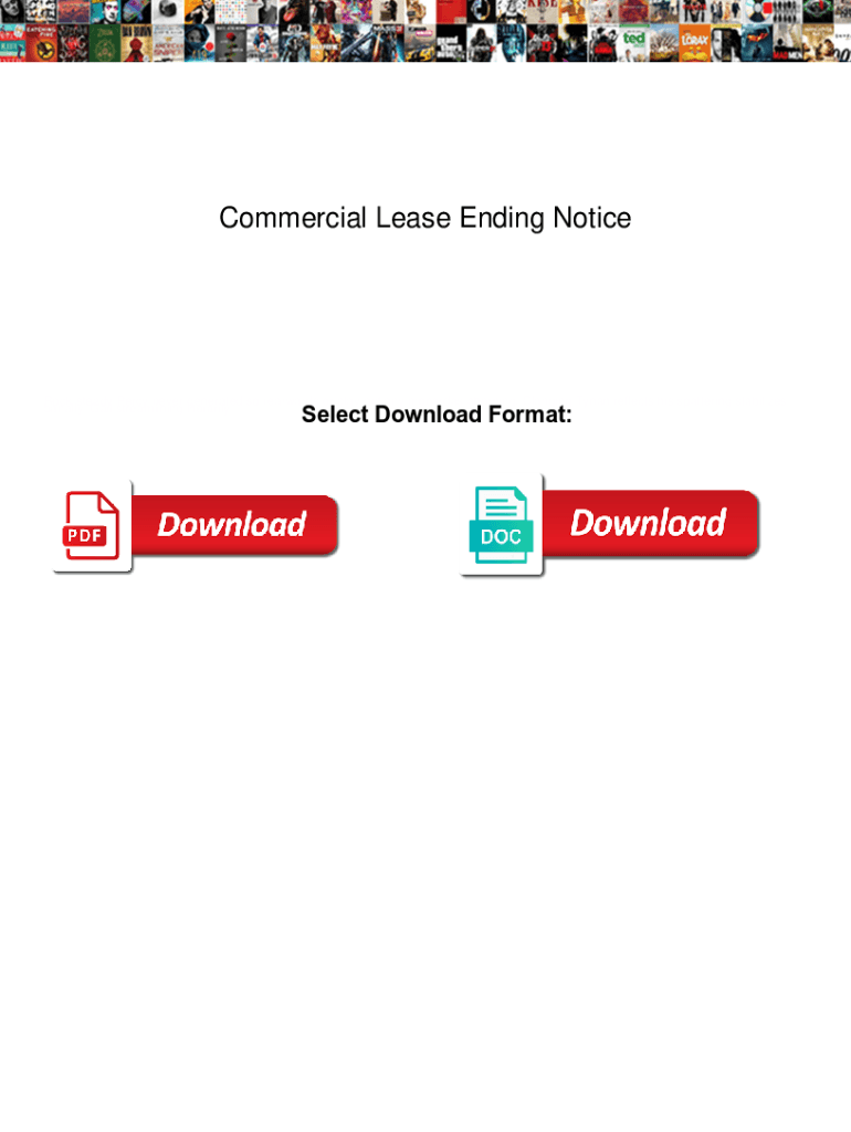 Fillable Online What happens when a commercial lease expires?Martin SloweEarly Termination of