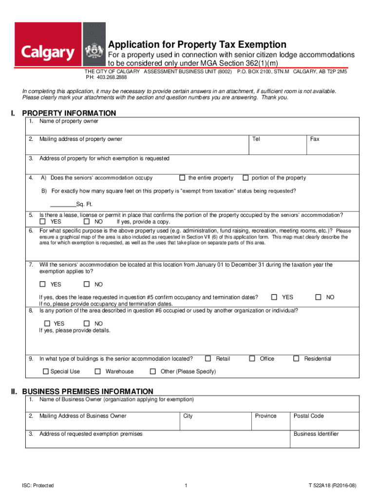 Fillable Online Senior Citizen Property Tax ExemptionArapahoe County