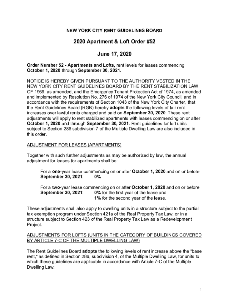 Fillable Online NYC's Rent Guidelines Board vote Everything you need