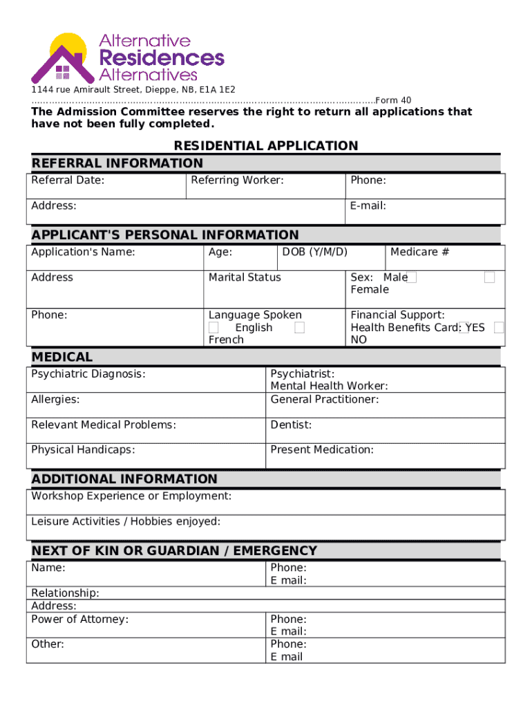 Alternative Residences Alternatives (ARA)Nonprofit Doc Template