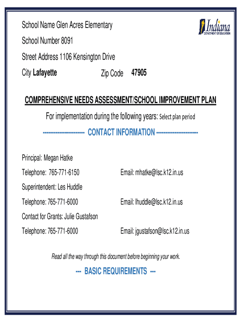 Fillable Online media doe in School Name Glen Acres Elementary School