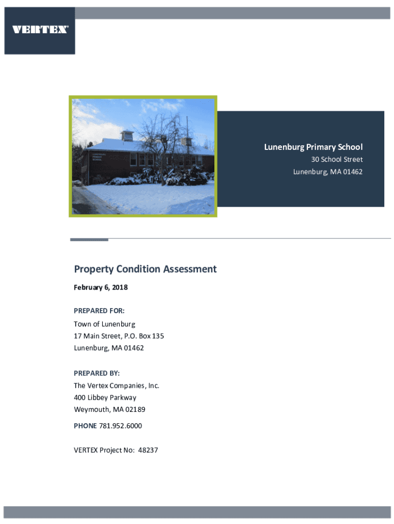 Fillable Online Property Condition Assessment Lunenburg Fax Email