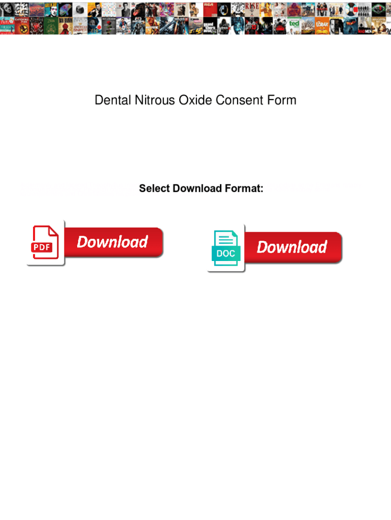 Fillable Online Dental Nitrous Oxide Consent Form. Dental Nitrous Oxide