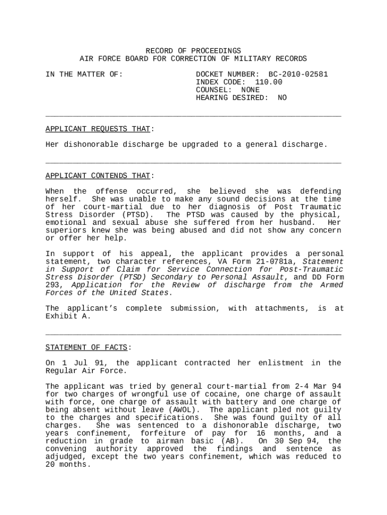 Air Force Board for Correction of Military Records s3 boards law