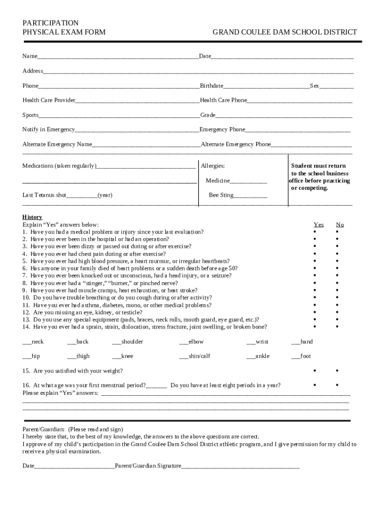 Grand Coulee Dam School District 301J Facility Use Request Doc