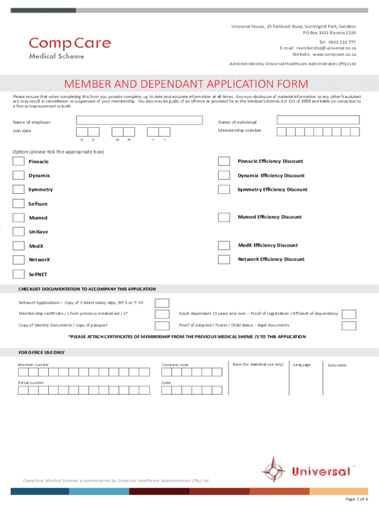 Fillable Online Universal House, 15 Tambach Road, www.universal360.co.za Fax Email Print