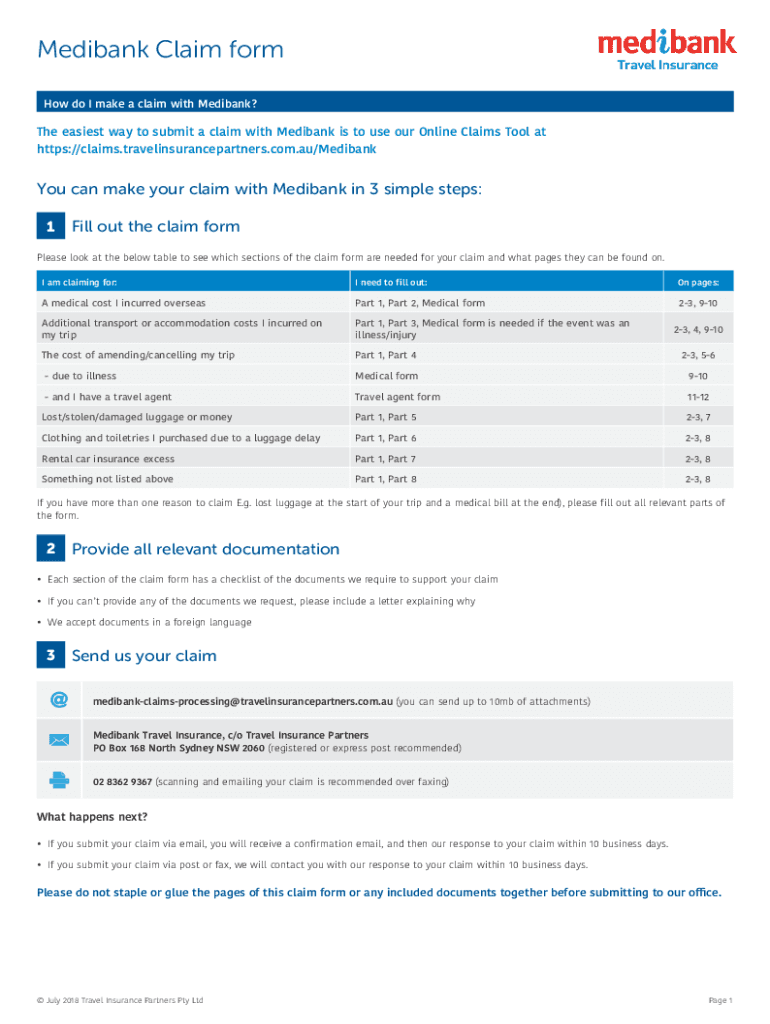 Fillable Online Claim form Fax Email Print