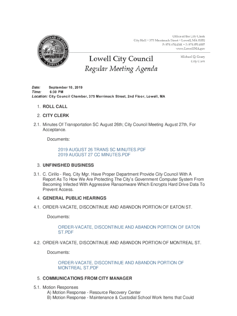 Fillable Online www.lowellma.govAgendaCenterViewFileCity of Lowell