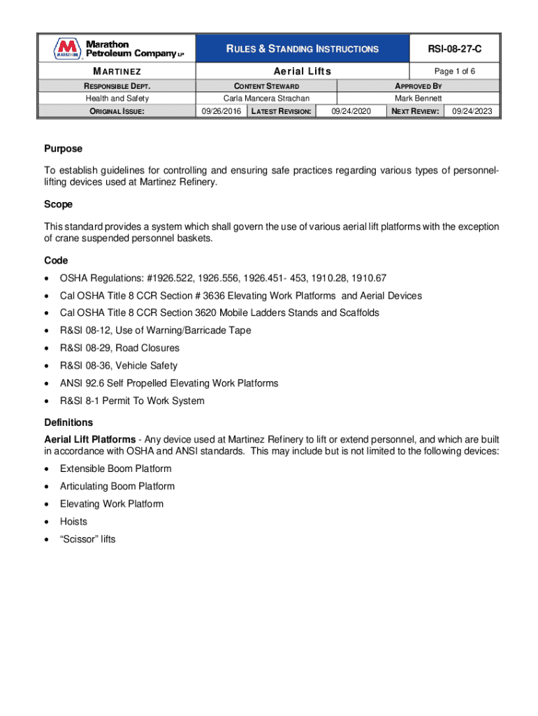 Fillable Online mpc life critical safety rules 12 Safety Personal