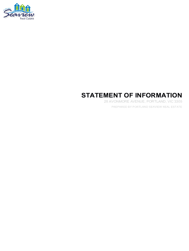 Fillable Online 2628 Avonmore Avenue, Portland House For Sale as Of 13 Fax Email Print