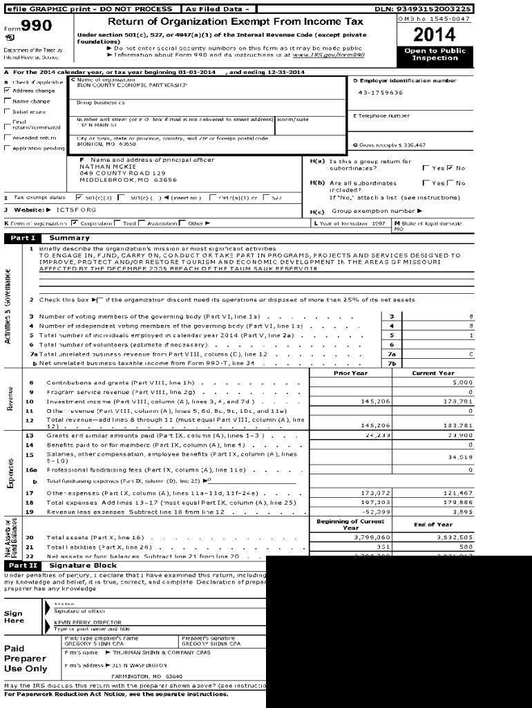 IRS Form 990N Electronic Filing System IRS tax forms Blank(06)