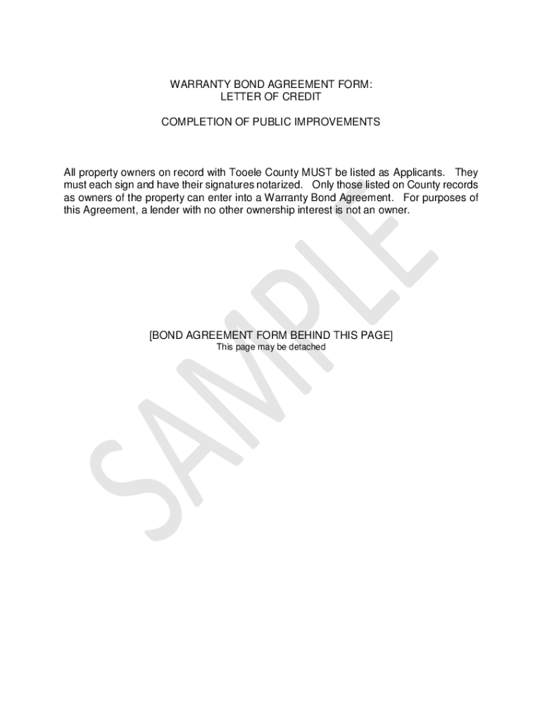 Warranty Bond Price at Theresia Oneal blog