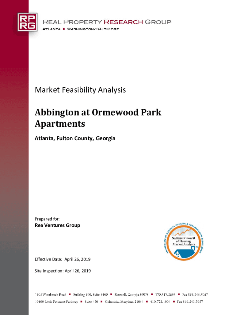 Fillable Online Market Feasibility Analysis Abbington at Ormewood