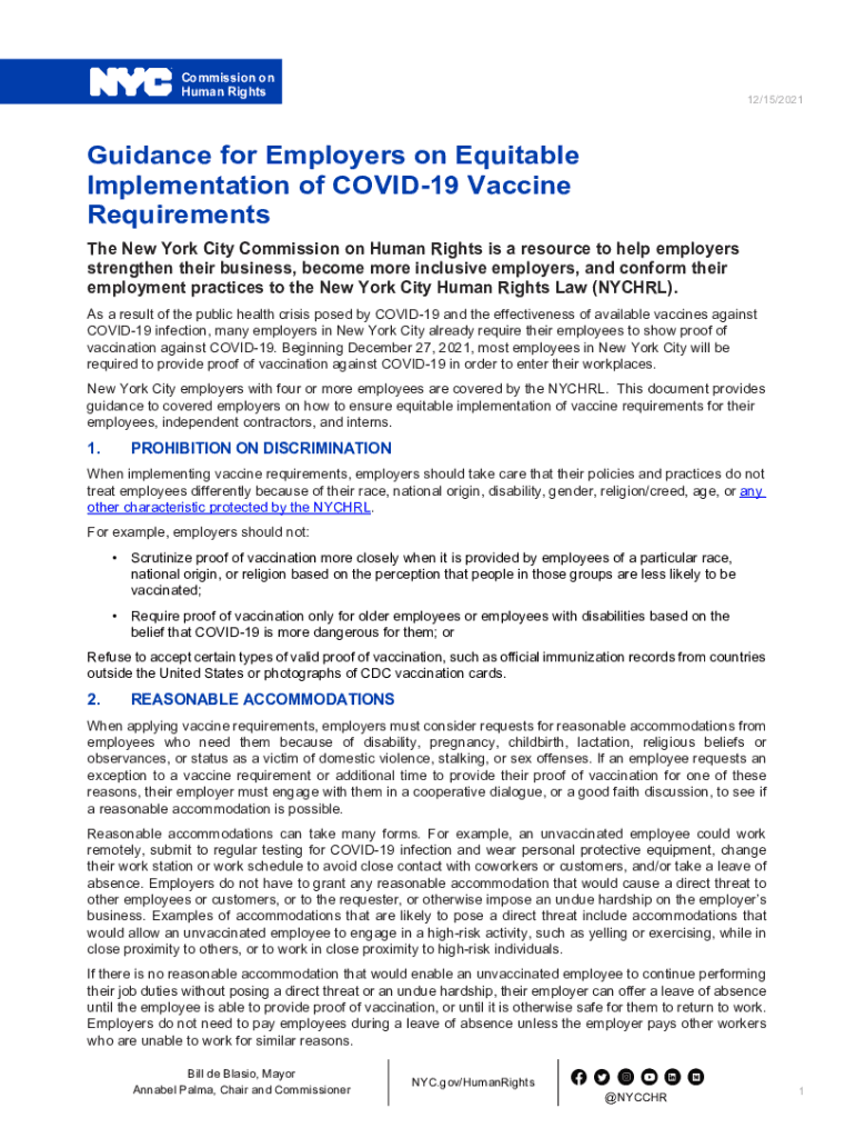 New york vaccine requirements Fill out & sign online DocHub