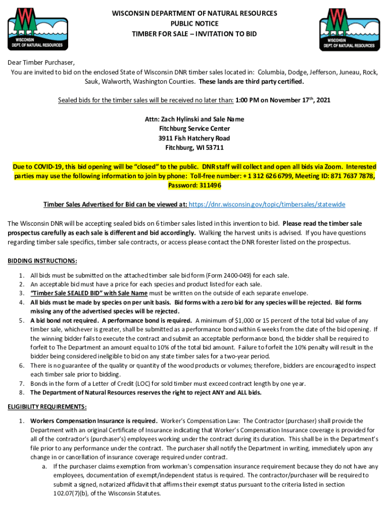 Fillable Online dnr wisconsin dnr.wisconsin.govsitesdefaultWISCONSIN