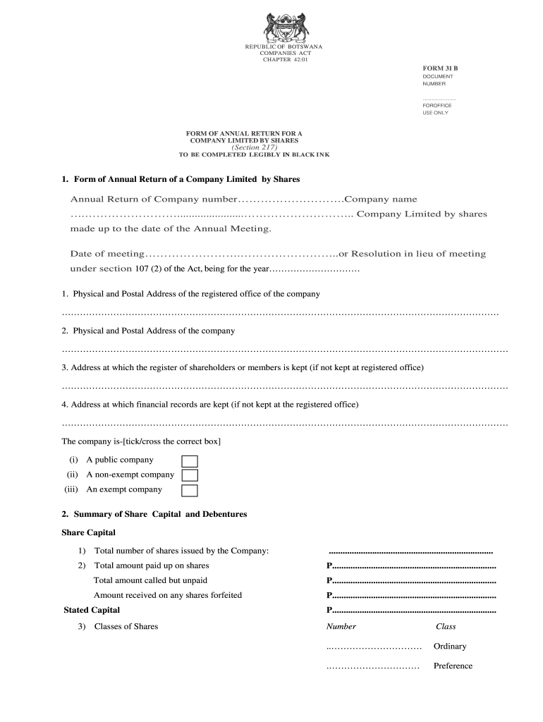 ZA Form 31 B Fill and Sign Printable Template Online US Legal Forms