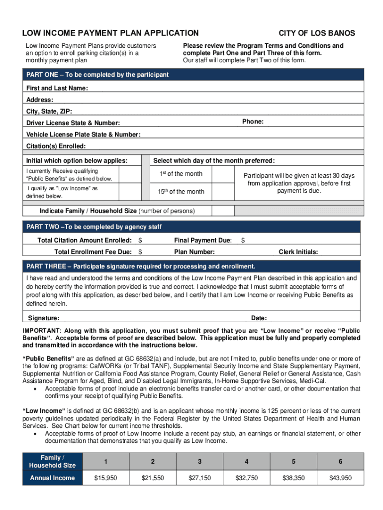 Fillable Online City of Chicago Payment Plan Options for Parking
