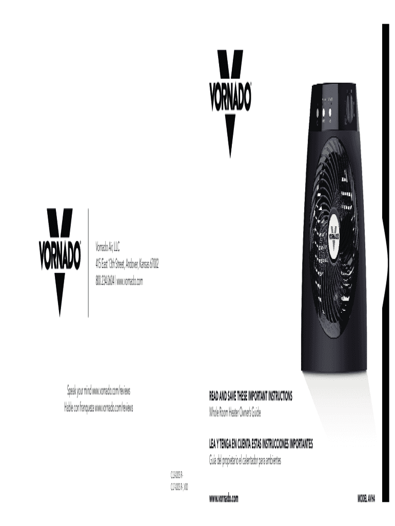 Fillable Online Vornado Air, LLC 415 East 13th Street, Andover, Kansas