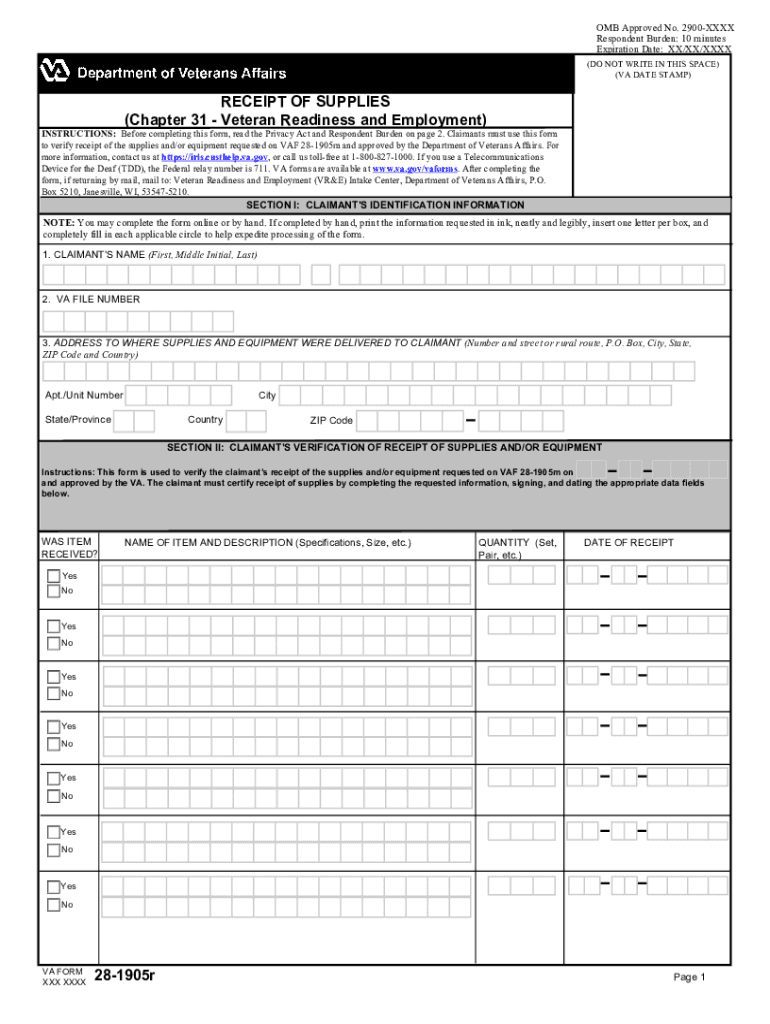 Fillable Online Claim for Reimbursement of Travel Expenses (VA Form 28