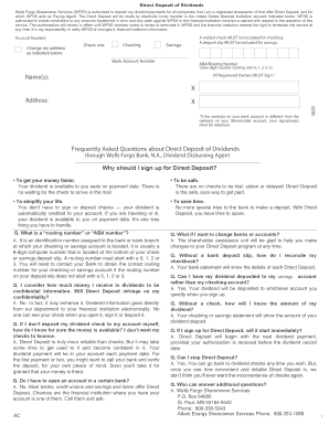 18 Printable direct deposit form wells fargo Templates - Fillable