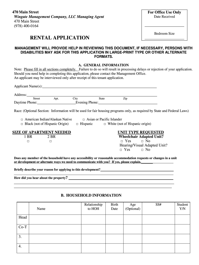 Wingate apartments Fill out & sign online DocHub