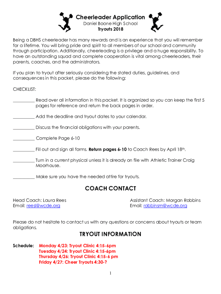 Fillable Online High School Coach Job Description, Duties and